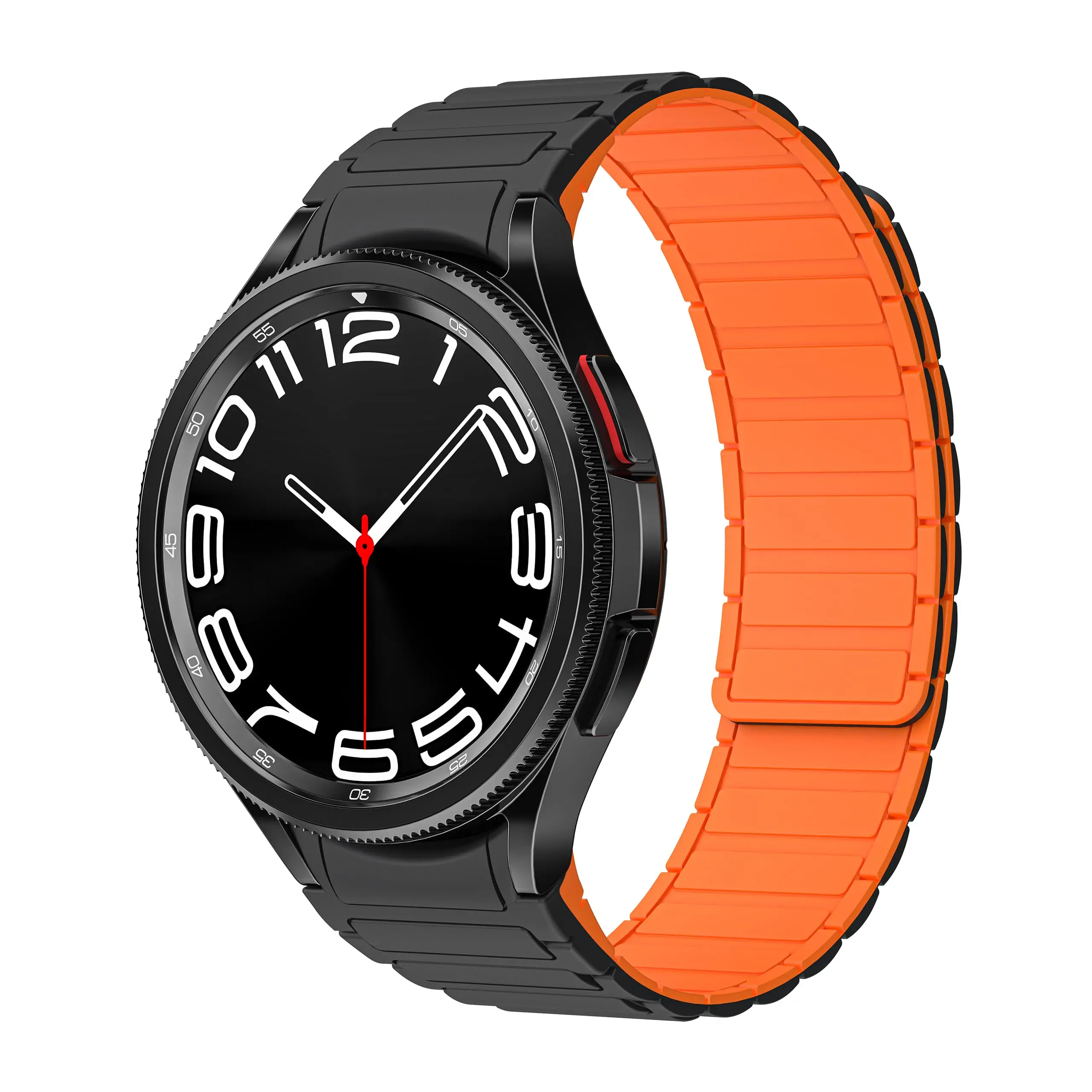 Магнитный силиконовый ремешок для Samsung Galaxy Watch 6 5 4 Ремешок 40 мм 44 мм NO Gaps Браслет Galaxy Watch 6 4 chassic 5 pro 46 мм 47 мм