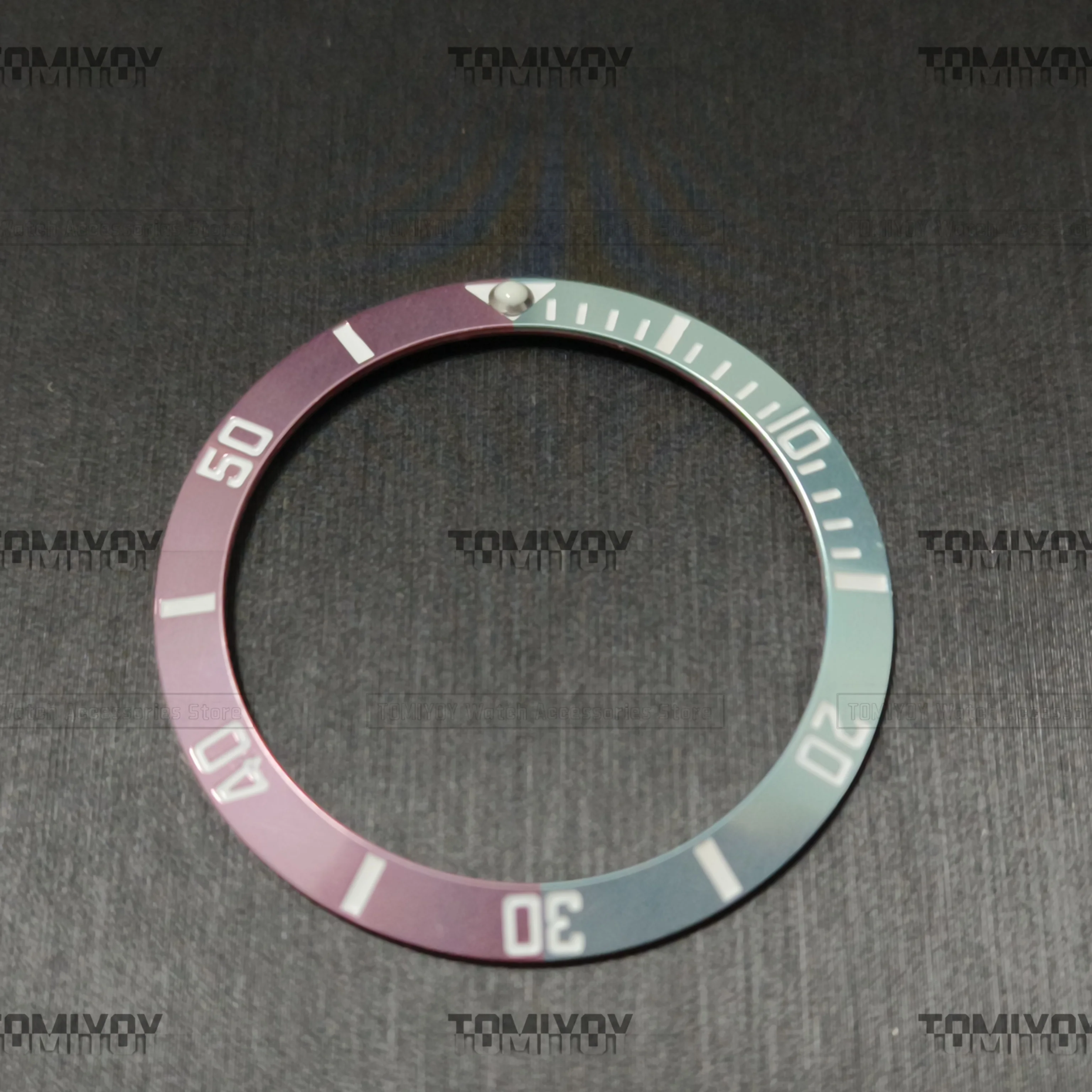 38MM Розовый, Синий, Зеленый, Контрастные цвета, Алюминиевая вставка безеля Подходит для Rolex Water Ghost GMT 8215 8200 Корпус для часов