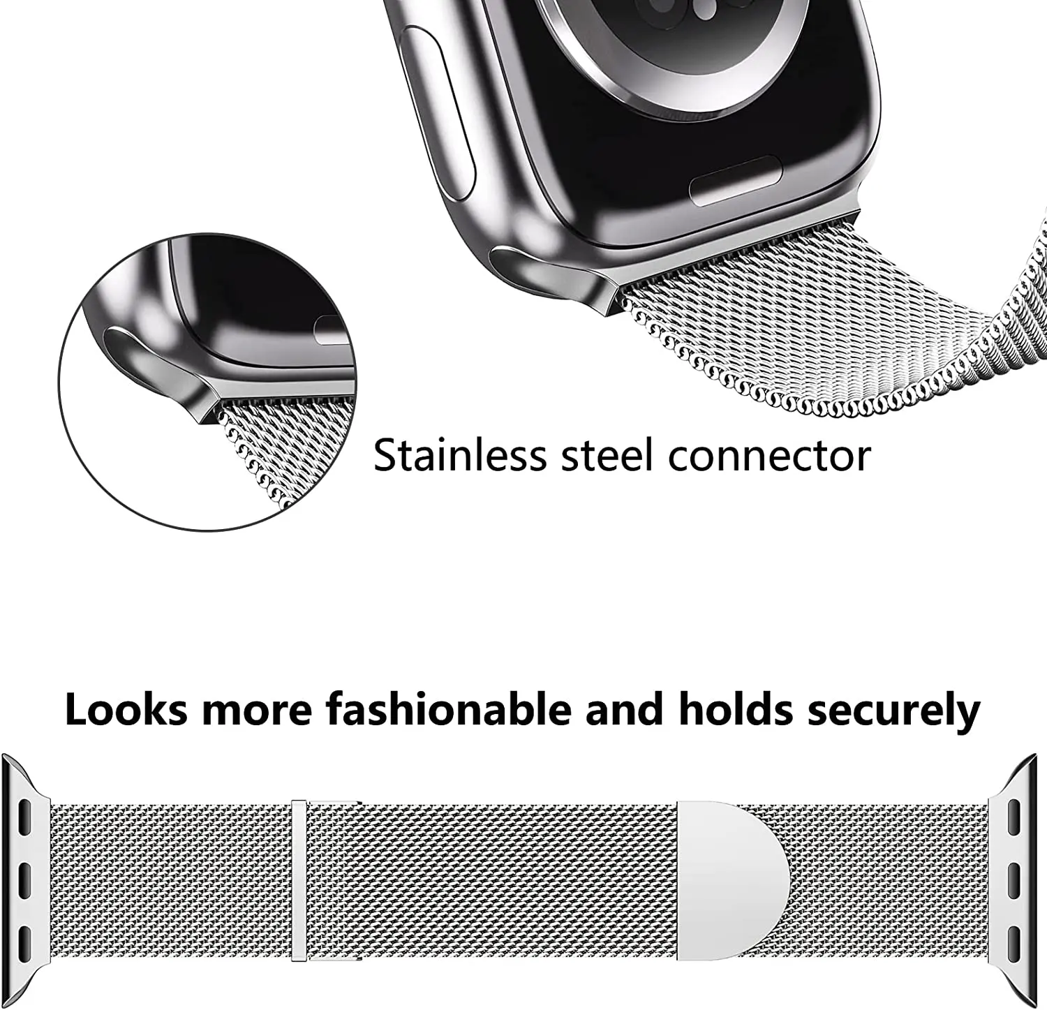 миланская петля для Apple Watch Ultra 9 8 7 6 4 SE 45 мм 49 мм 44 мм 41 мм 40 мм 38 мм Металлический магнитный браслет iWatch 3 42 мм Ремешок