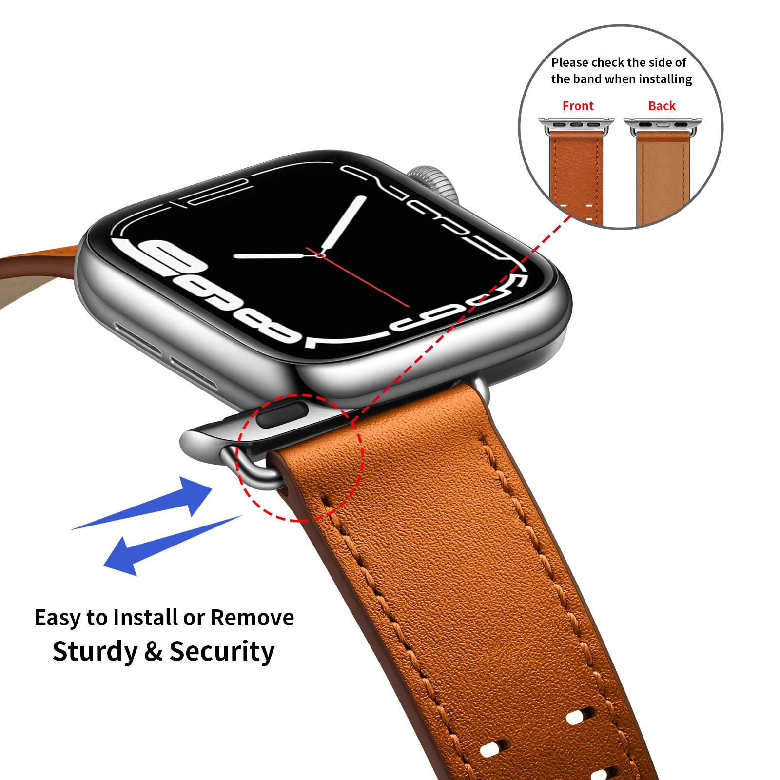 VIOTOO натуральная кожа ремешок для часов Apple Watch 38 мм 41 мм 45 мм 49 мм ультра 44 мм 42 мм 40 мм серебряная пряжка ремешок для часов