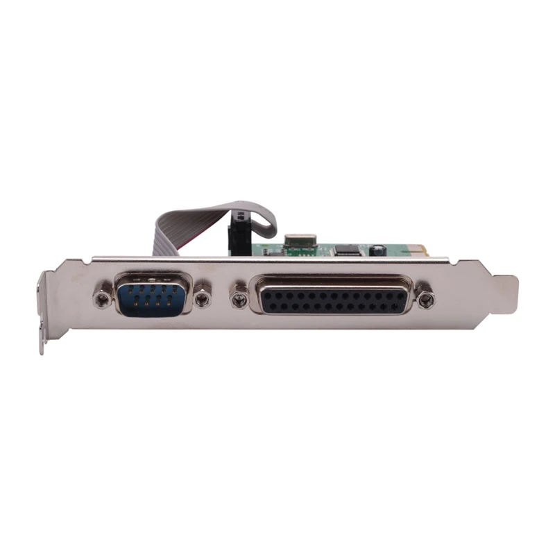 2X RS232 RS-232 Последовательный порт COM & DB25 Параллельный порт принтера LPT в PCI-E PCI Express Адаптер Адаптер Преобразователь