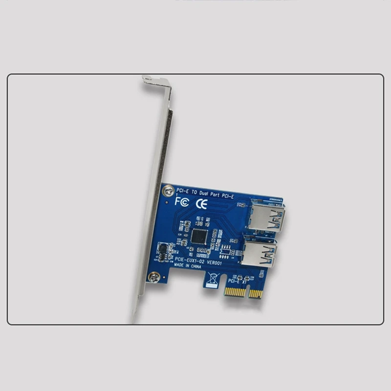 PCI-E От 1 до 2 PCI Express 16X Слот Внешний адаптер Riser Card Карта умножения портов PCIE для машины для майнинга биткойнов
