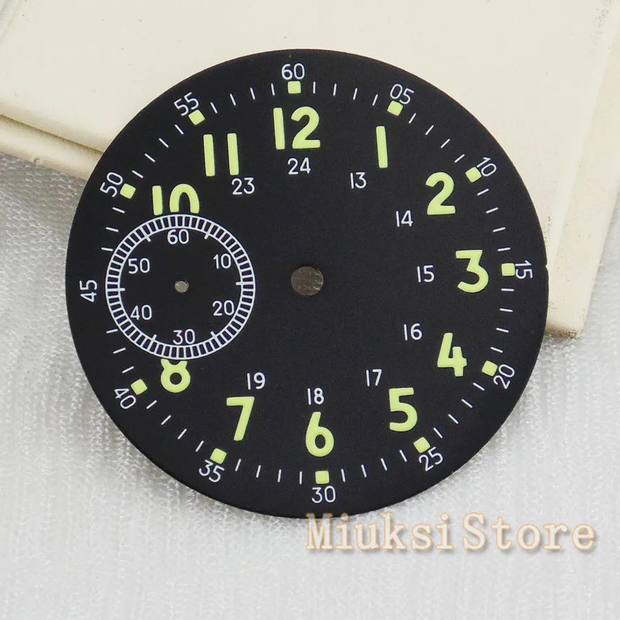 Corgeut 39 мм Светящийся черный циферблат для мужских часов Parnis ETA 6497 Seagull ST36 Часы с механизмом