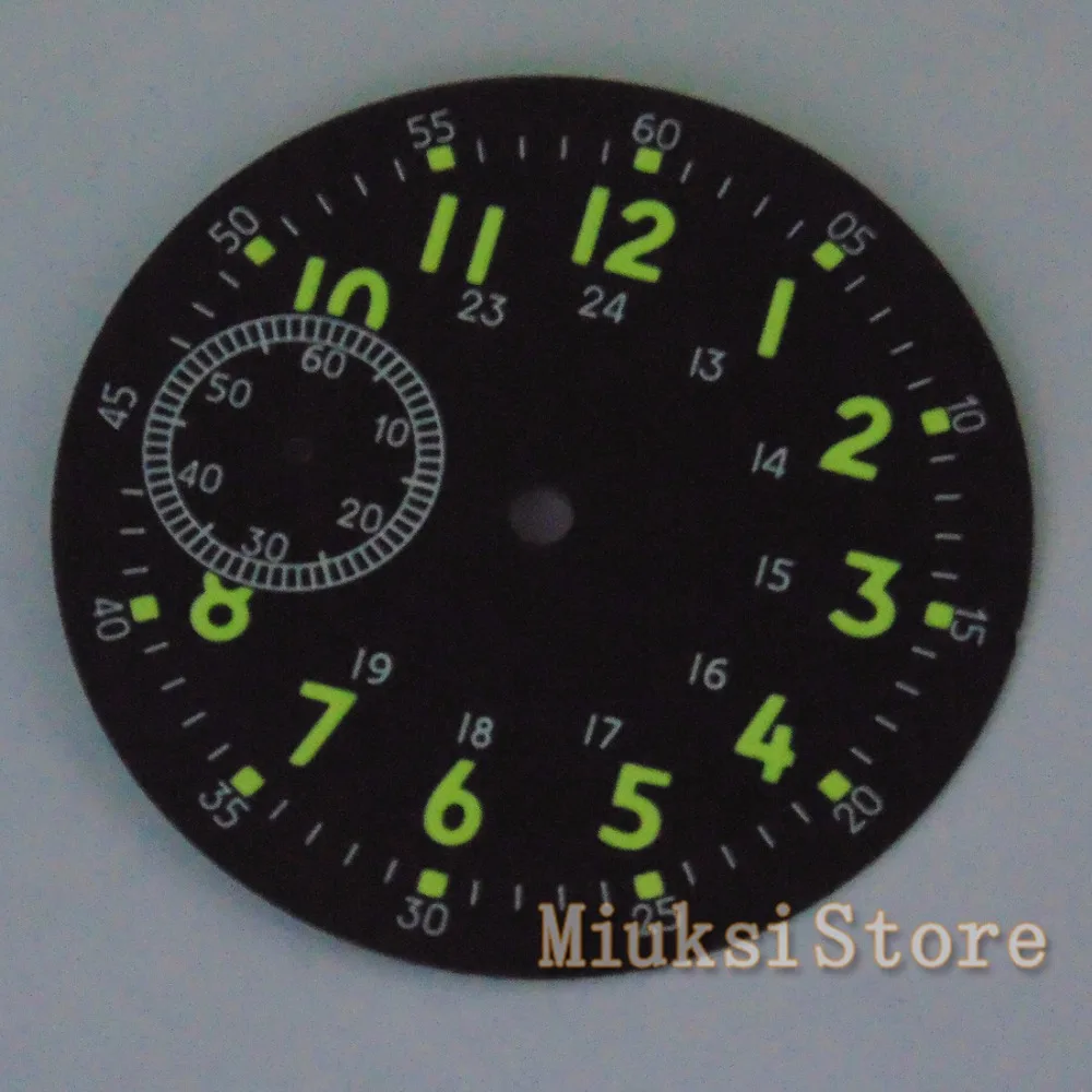 Corgeut 39 мм Светящийся черный циферблат для мужских часов Parnis ETA 6497 Seagull ST36 Часы с механизмом