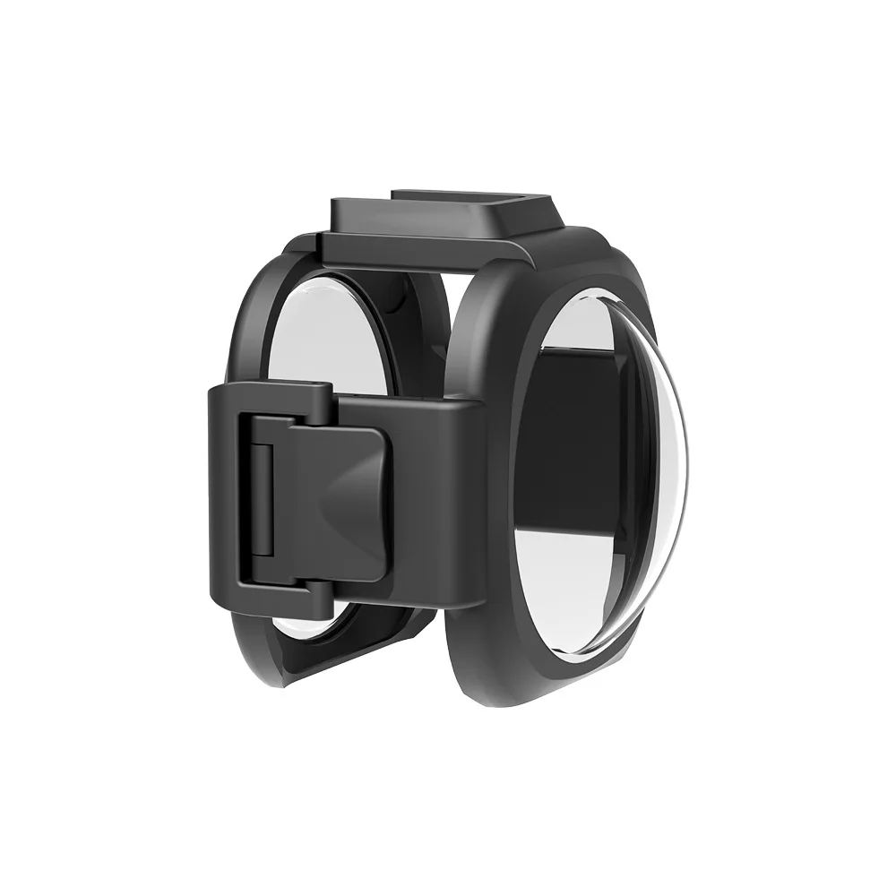 PULUZ Защитная крышка защитного кожуха объектива для Insta360 ONE RS 1-дюймовый 360 Edition(черный)