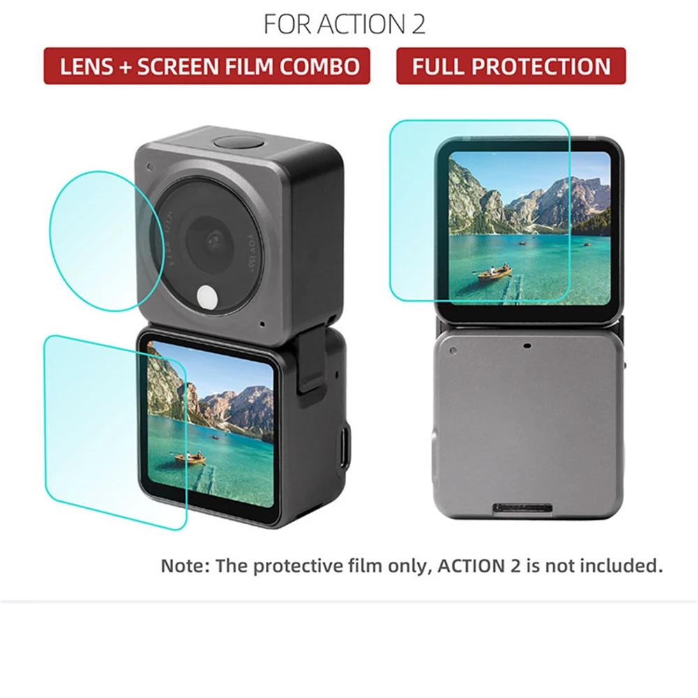 Защитная пленка из закаленного стекла для OSOM ACTION 2 Защита объектива HD Защитная пленка Аксессуары для камер
