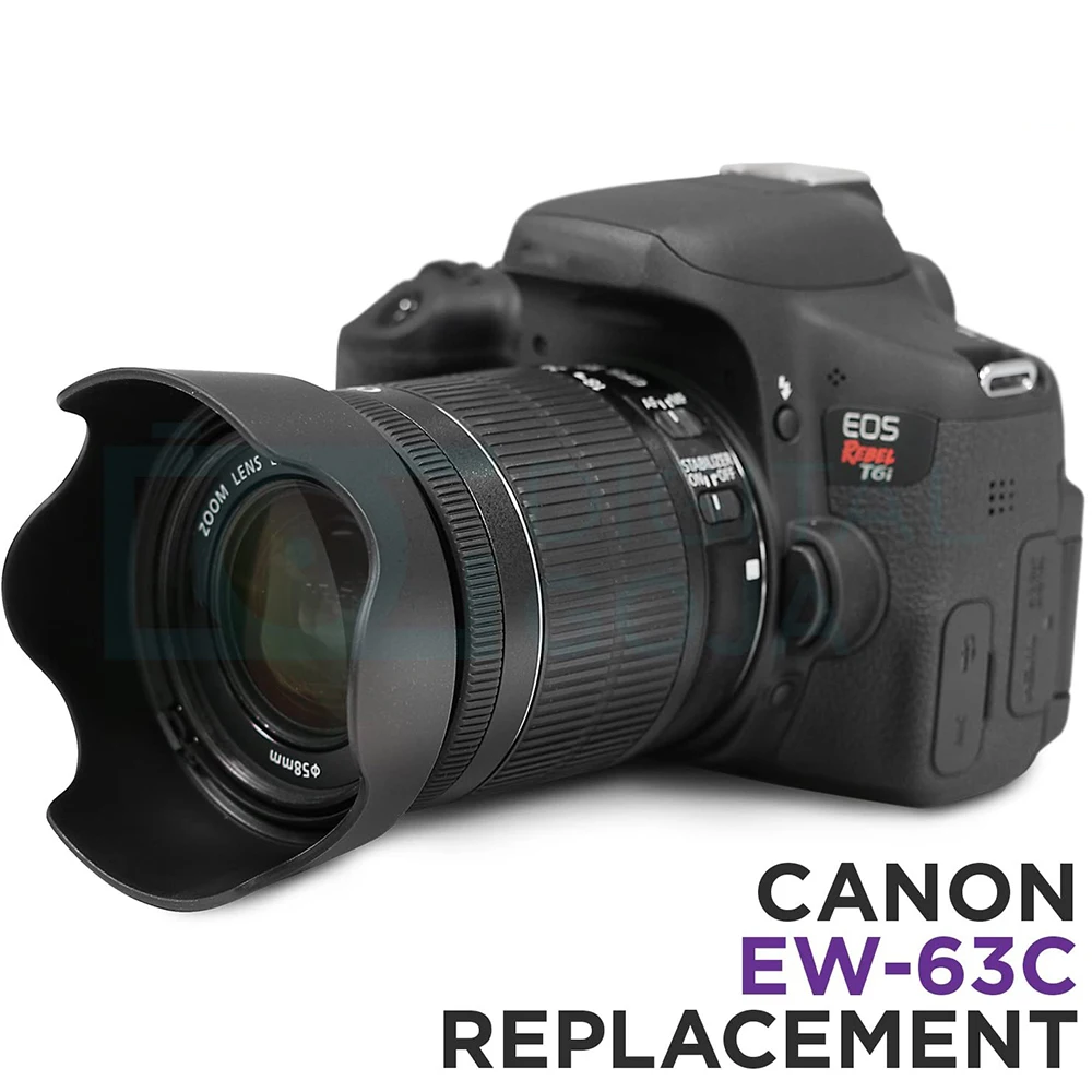 EW63C Сменная бленда объектива EW-63C для объектива Canon EF-S 18-55mm f/3.5-5.6 is STM